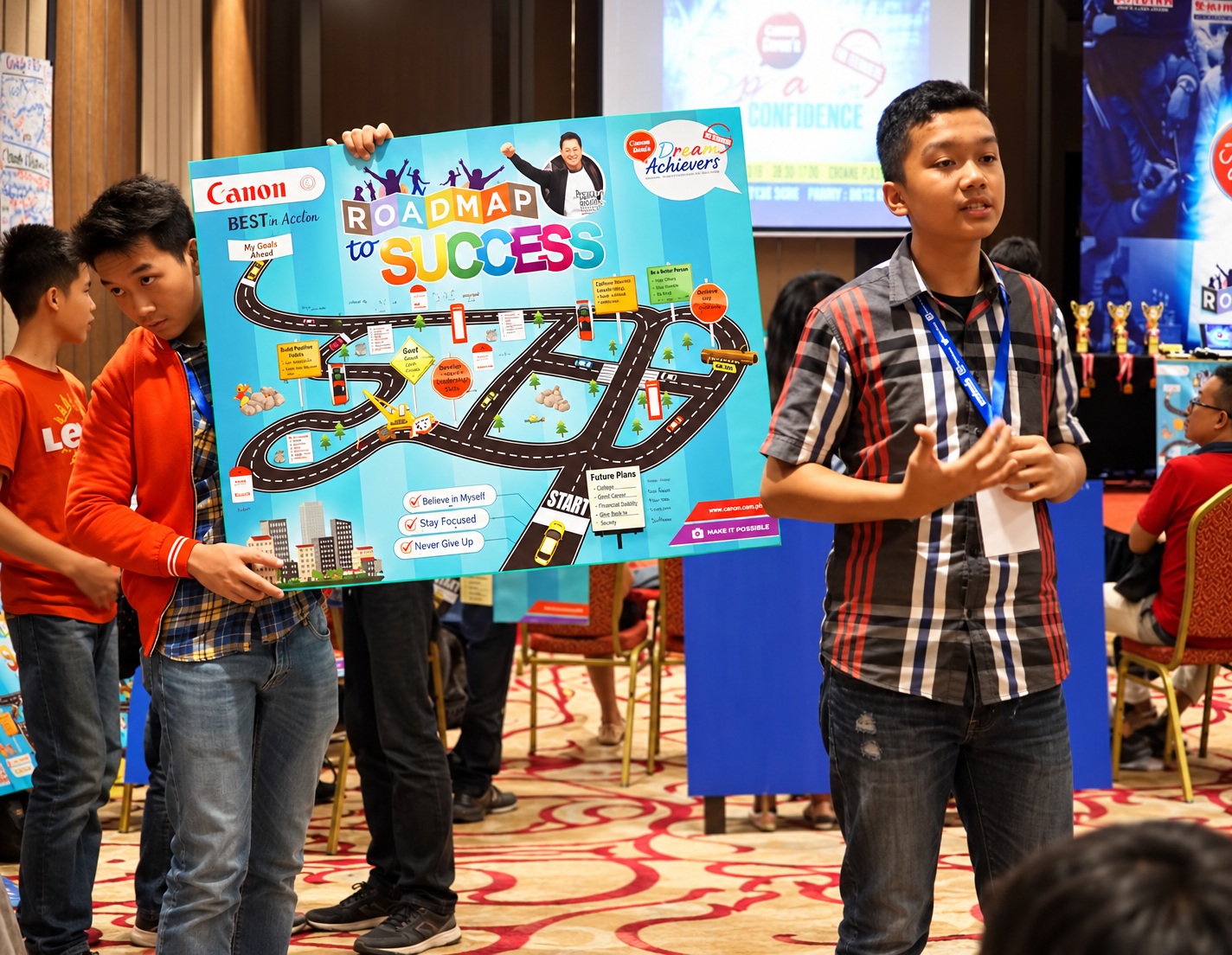 Peserta Dream Achievers menyusun roadmap dan mempresentasikan tujuan