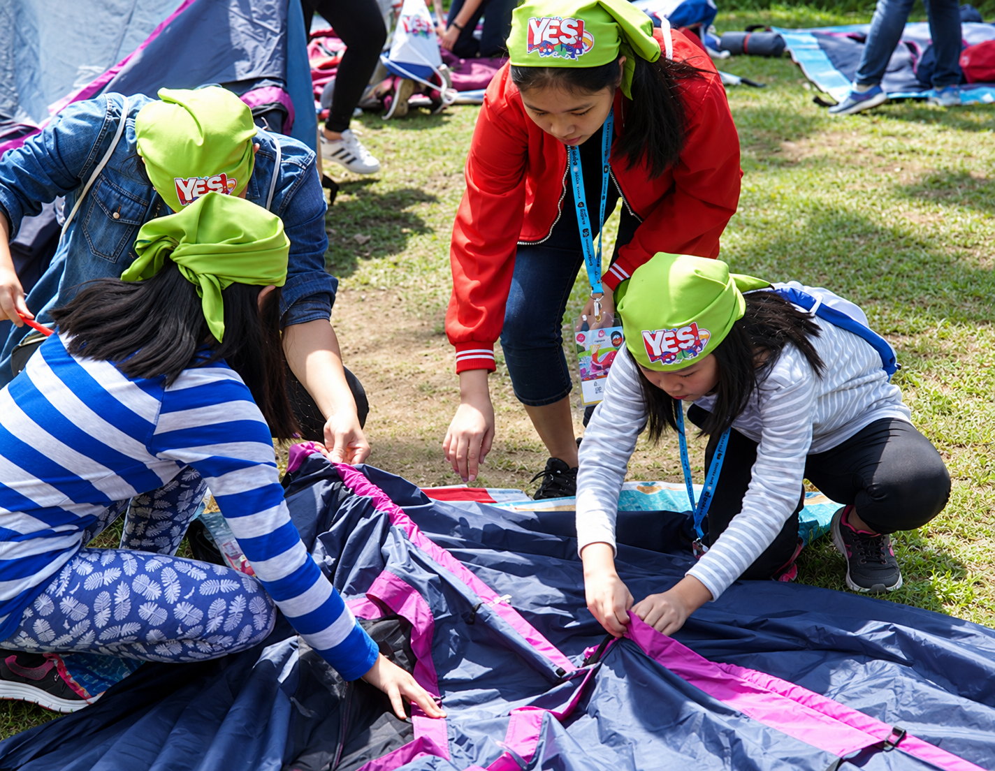 Kegiatan outdoor dan teamwork peserta Dream Achievers di camp
